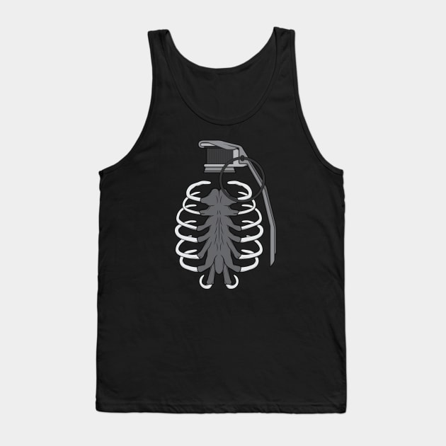 Rib-Cage Grenade Tank Top by Woah_Jonny